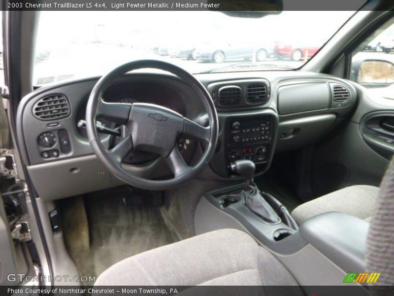 Light Pewter Metallic / Medium Pewter 2003 Chevrolet TrailBlazer LS 4x4