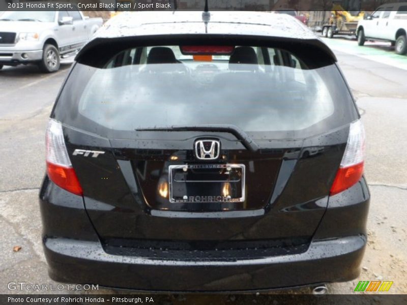 Crystal Black Pearl / Sport Black 2013 Honda Fit Sport