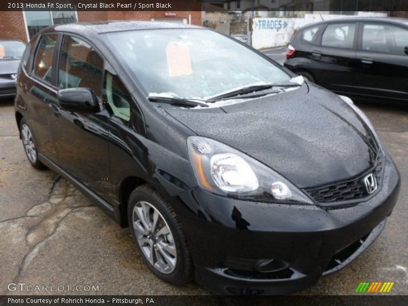 Crystal Black Pearl / Sport Black 2013 Honda Fit Sport