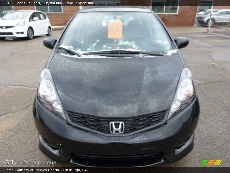 Crystal Black Pearl / Sport Black 2013 Honda Fit Sport