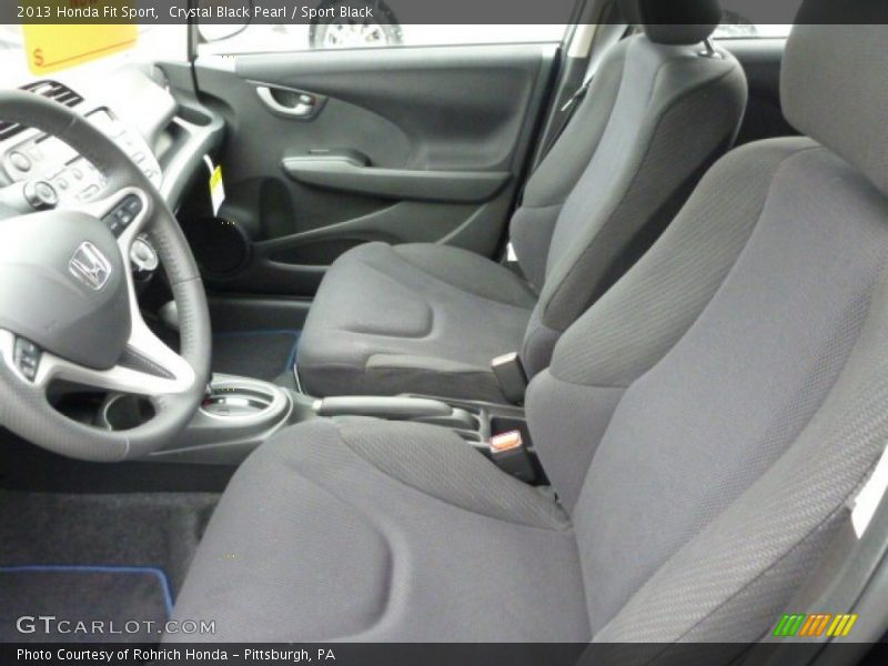 Crystal Black Pearl / Sport Black 2013 Honda Fit Sport