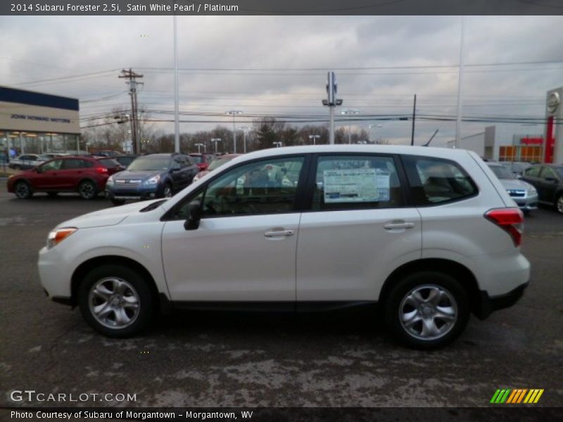 Satin White Pearl / Platinum 2014 Subaru Forester 2.5i