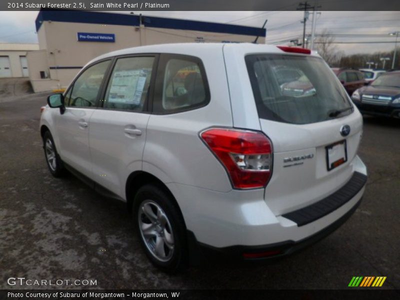 Satin White Pearl / Platinum 2014 Subaru Forester 2.5i