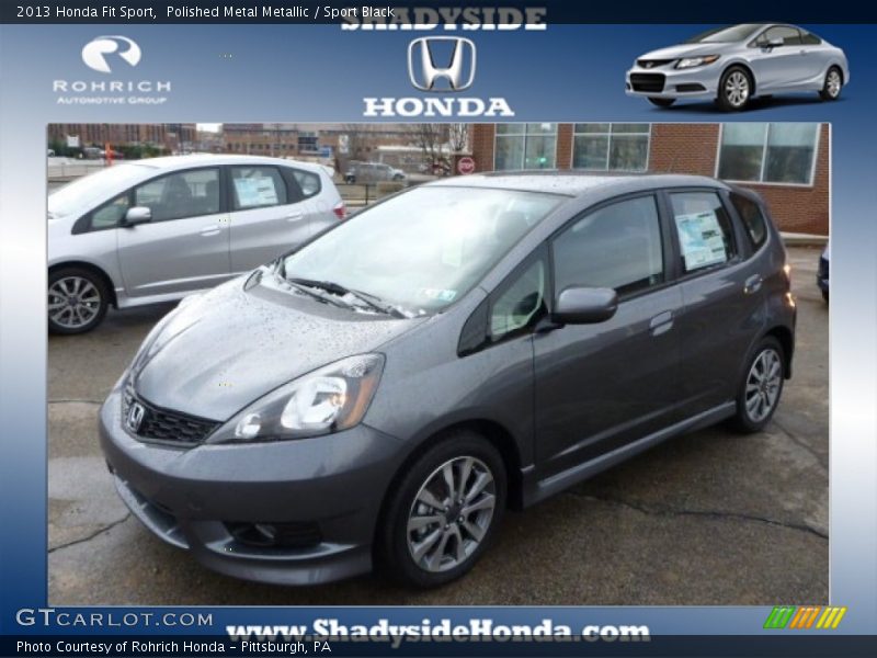 Polished Metal Metallic / Sport Black 2013 Honda Fit Sport