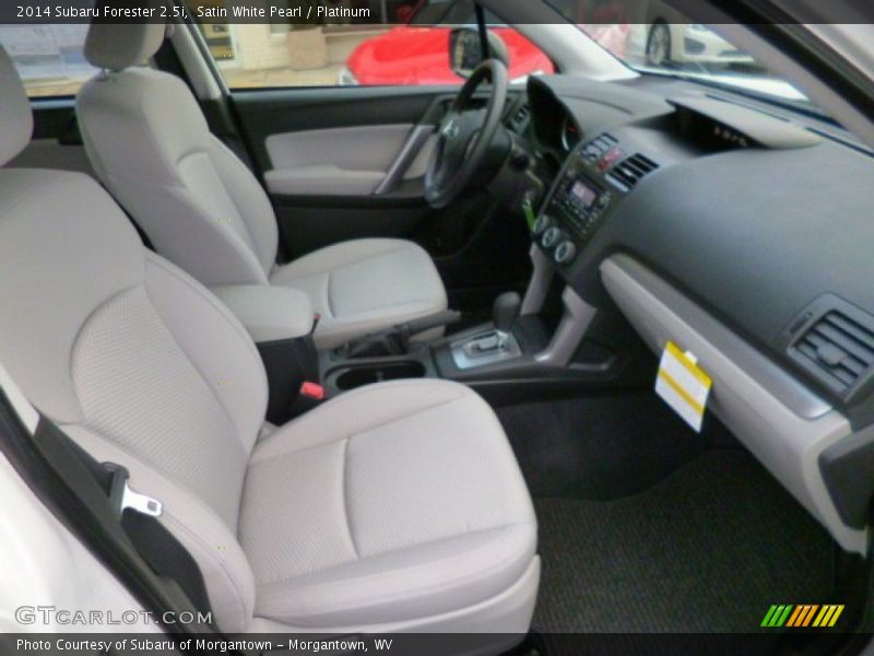 Satin White Pearl / Platinum 2014 Subaru Forester 2.5i