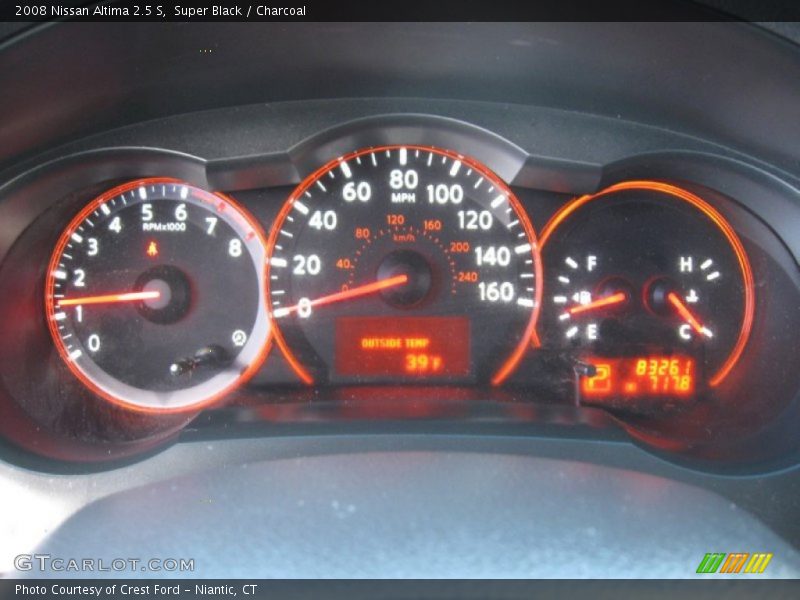 Super Black / Charcoal 2008 Nissan Altima 2.5 S