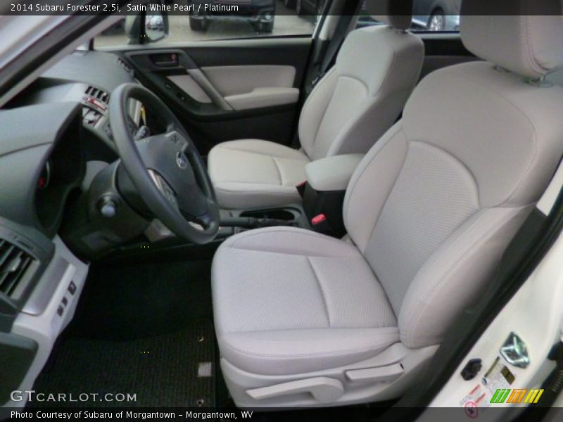 Satin White Pearl / Platinum 2014 Subaru Forester 2.5i