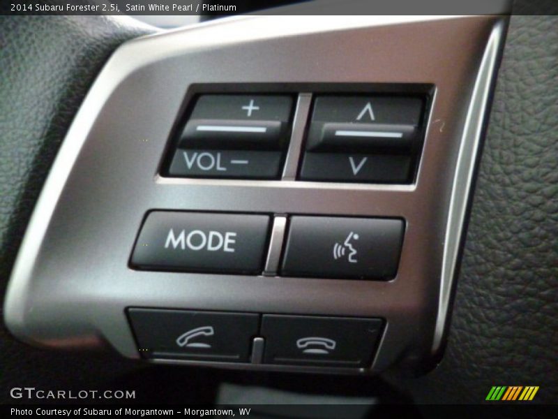 Satin White Pearl / Platinum 2014 Subaru Forester 2.5i
