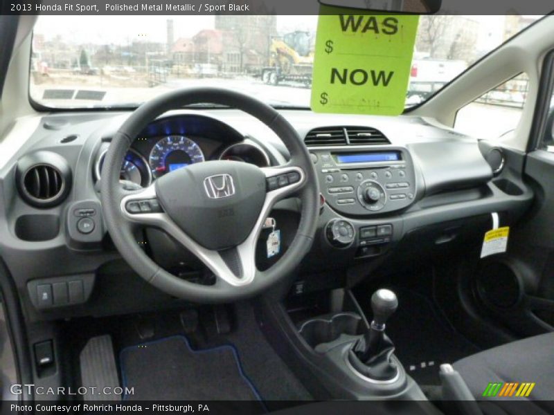 Polished Metal Metallic / Sport Black 2013 Honda Fit Sport