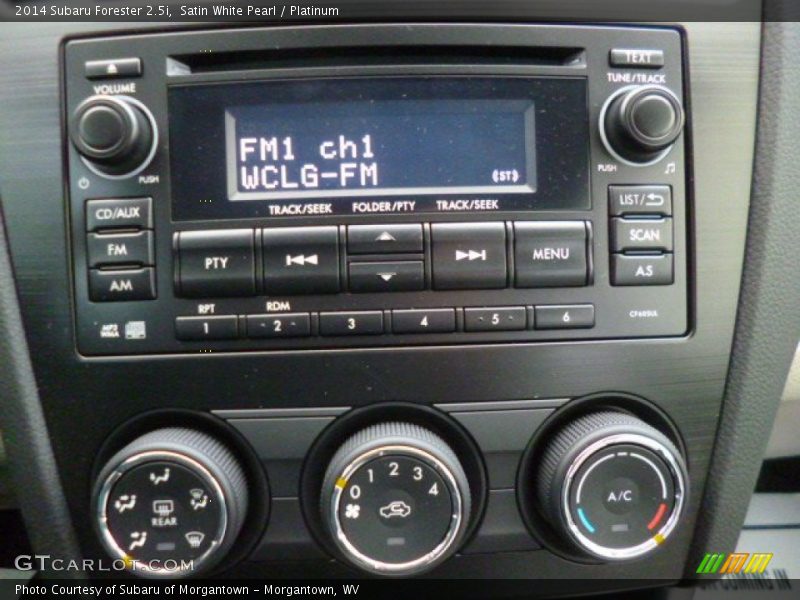 Satin White Pearl / Platinum 2014 Subaru Forester 2.5i