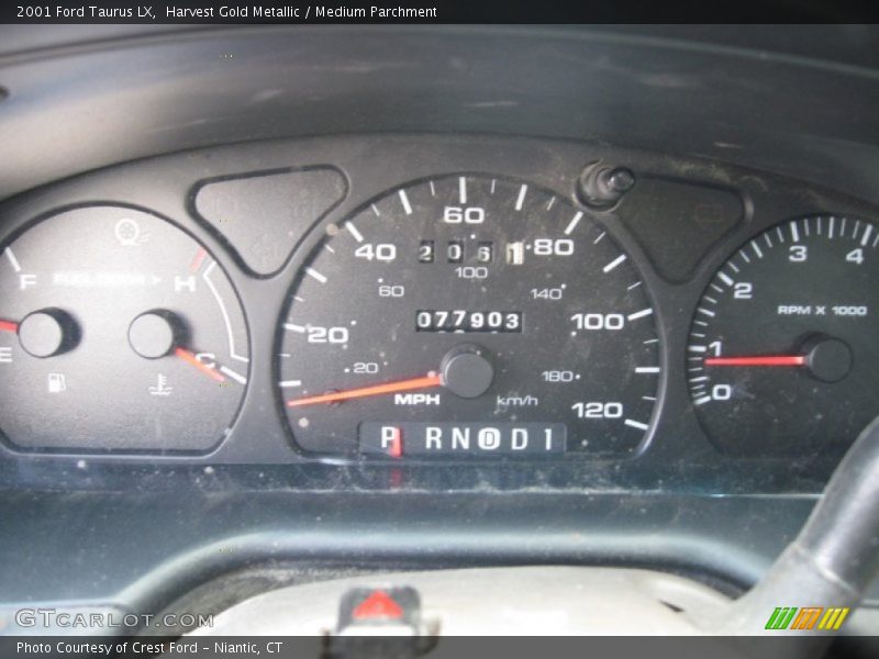 Harvest Gold Metallic / Medium Parchment 2001 Ford Taurus LX