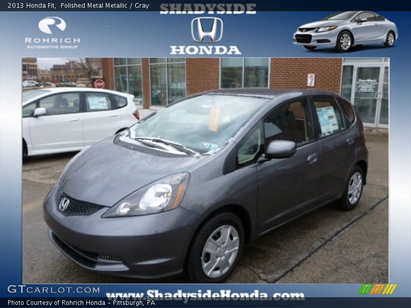 Polished Metal Metallic / Gray 2013 Honda Fit