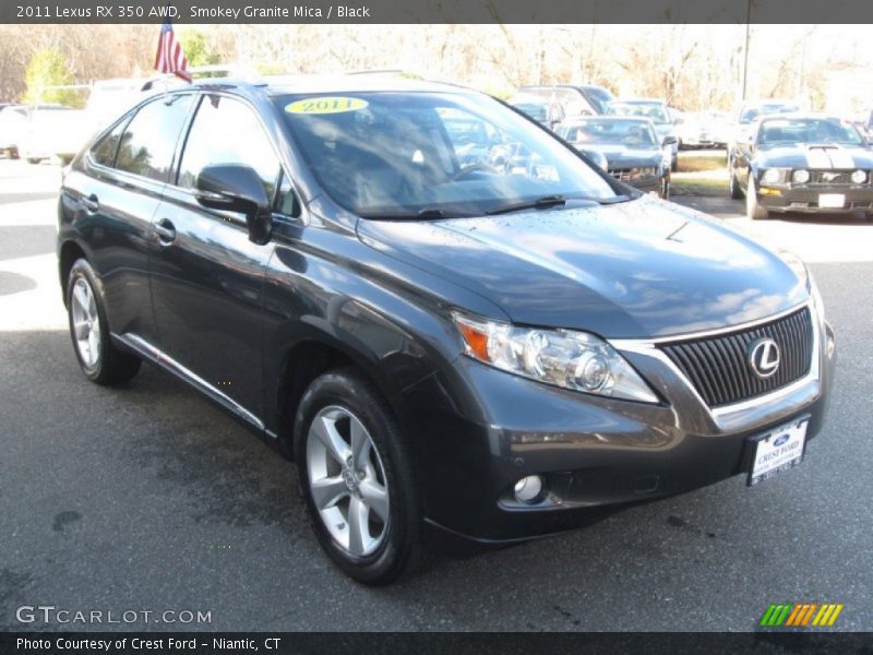 Smokey Granite Mica / Black 2011 Lexus RX 350 AWD