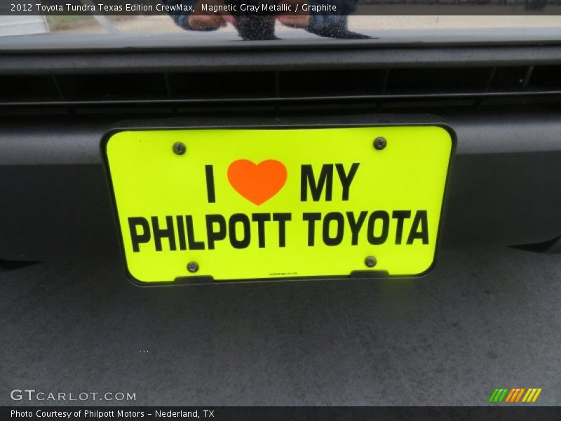 Magnetic Gray Metallic / Graphite 2012 Toyota Tundra Texas Edition CrewMax