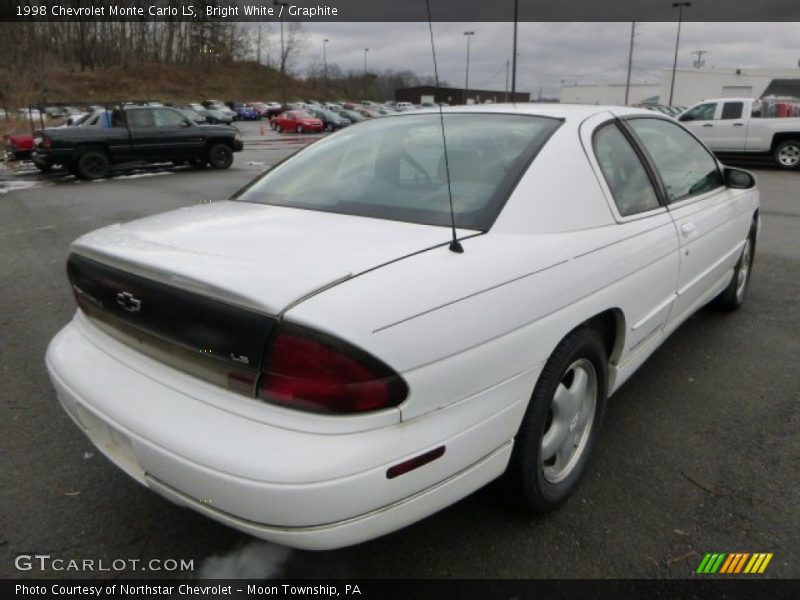Bright White / Graphite 1998 Chevrolet Monte Carlo LS