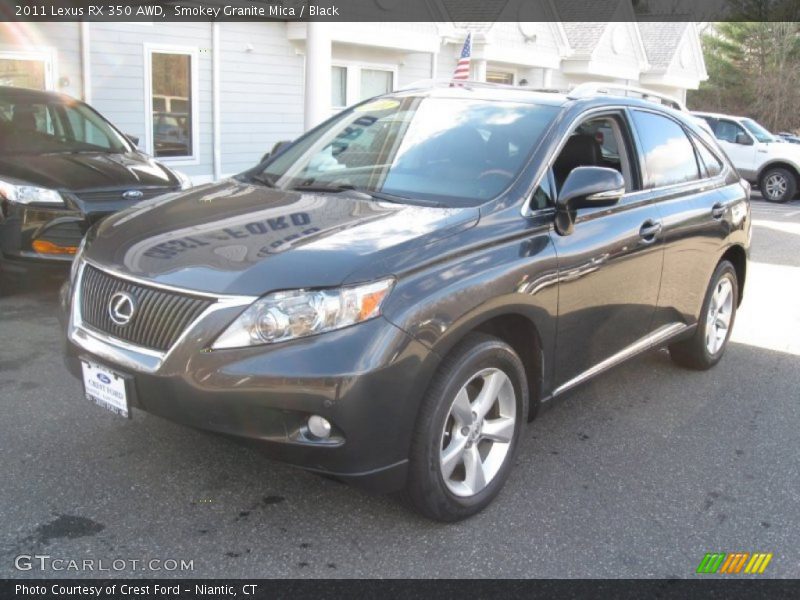 Smokey Granite Mica / Black 2011 Lexus RX 350 AWD