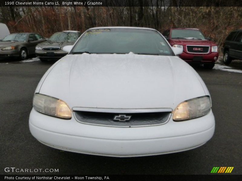 Bright White / Graphite 1998 Chevrolet Monte Carlo LS