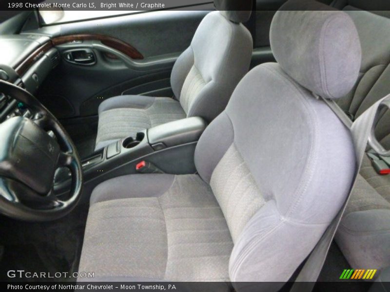 Bright White / Graphite 1998 Chevrolet Monte Carlo LS