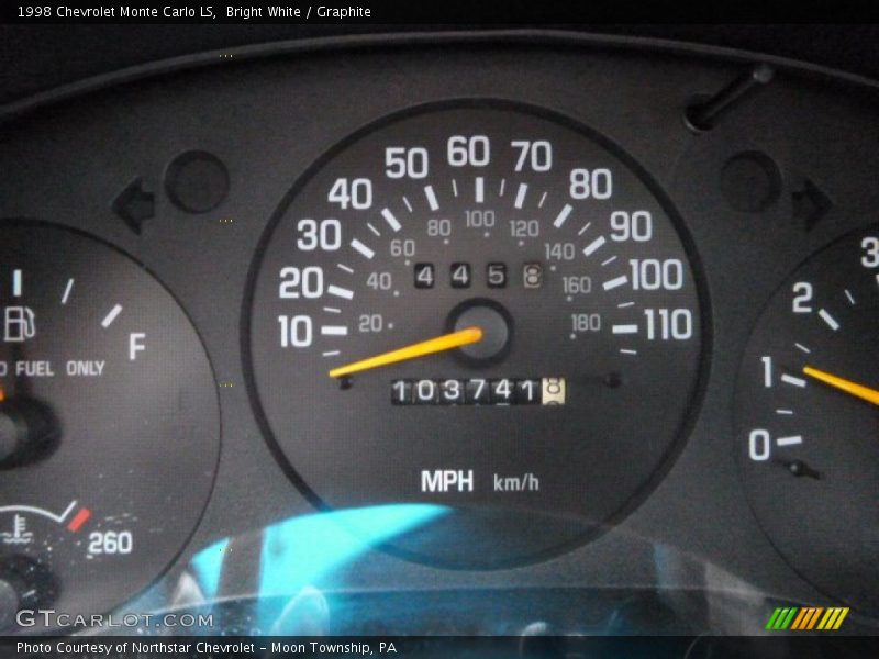 Bright White / Graphite 1998 Chevrolet Monte Carlo LS