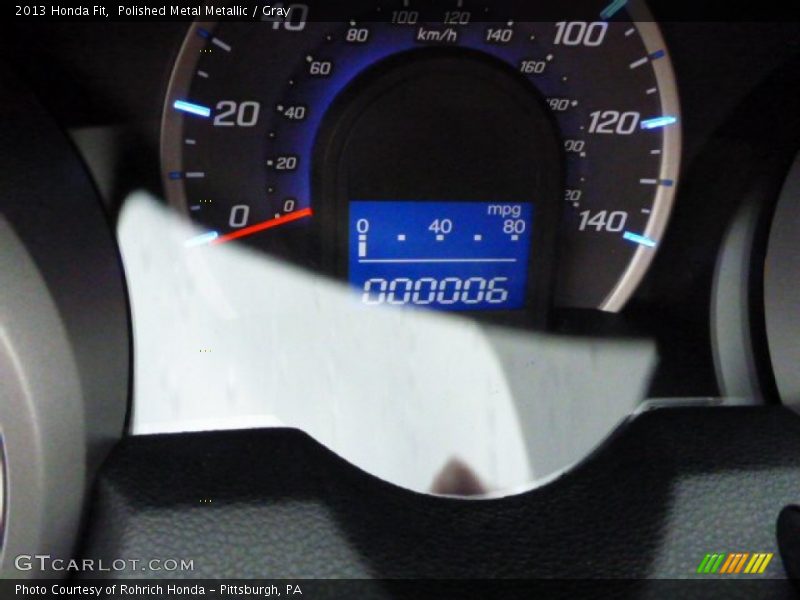 Polished Metal Metallic / Gray 2013 Honda Fit