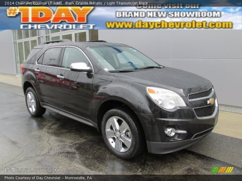 Black Granite Metallic / Light Titanium/Jet Black 2014 Chevrolet Equinox LT AWD