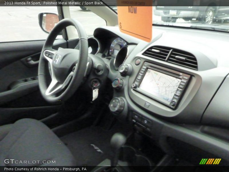 Polished Metal Metallic / Sport Black 2013 Honda Fit Sport