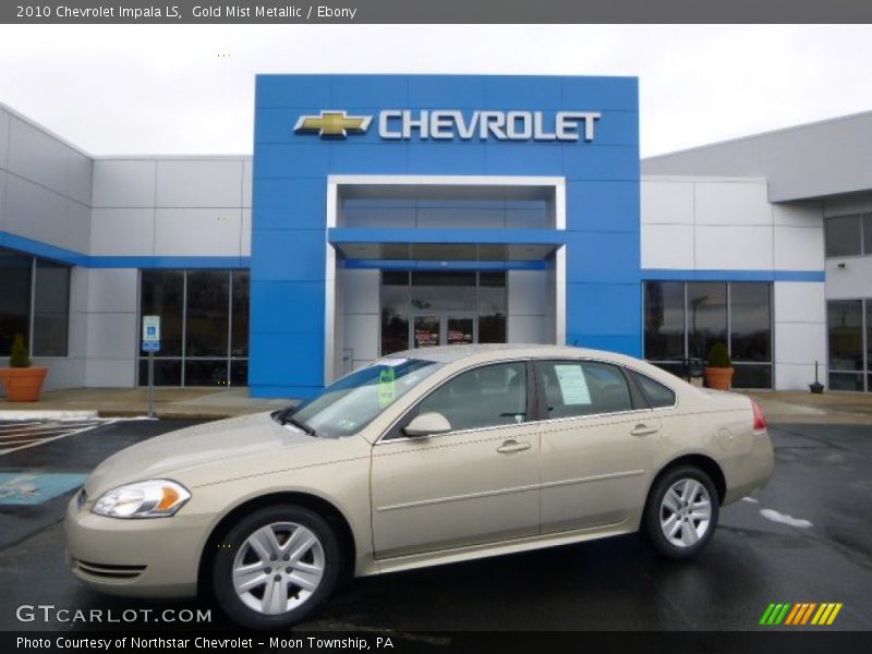 Gold Mist Metallic / Ebony 2010 Chevrolet Impala LS
