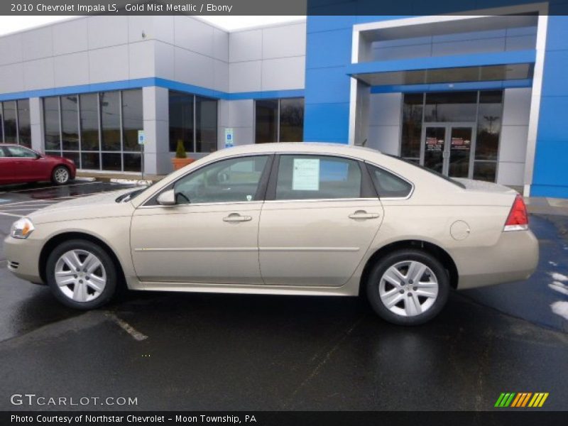 Gold Mist Metallic / Ebony 2010 Chevrolet Impala LS