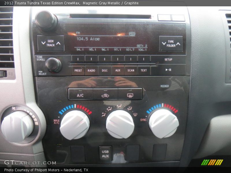 Magnetic Gray Metallic / Graphite 2012 Toyota Tundra Texas Edition CrewMax