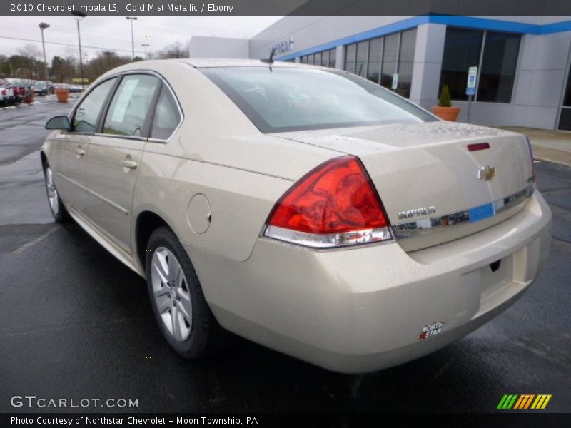 Gold Mist Metallic / Ebony 2010 Chevrolet Impala LS