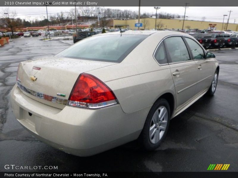 Gold Mist Metallic / Ebony 2010 Chevrolet Impala LS