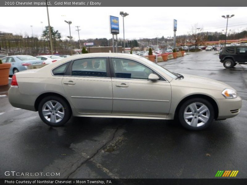 Gold Mist Metallic / Ebony 2010 Chevrolet Impala LS