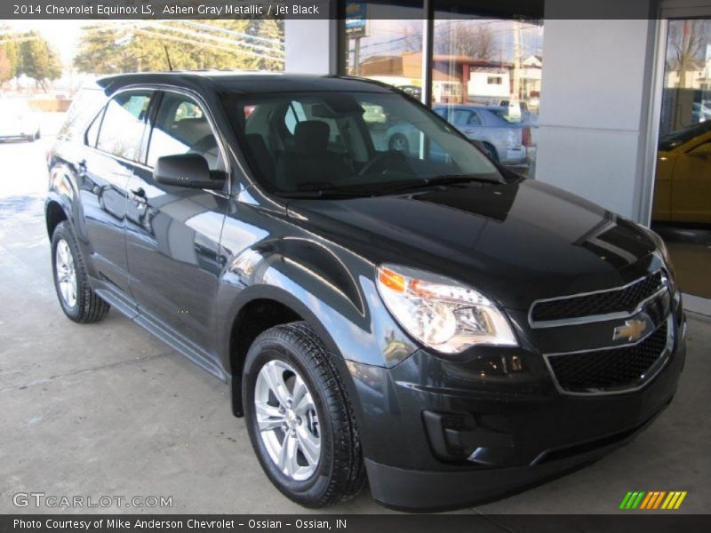 Ashen Gray Metallic / Jet Black 2014 Chevrolet Equinox LS