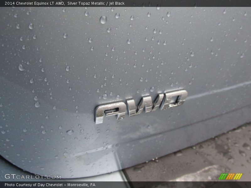 Silver Topaz Metallic / Jet Black 2014 Chevrolet Equinox LT AWD