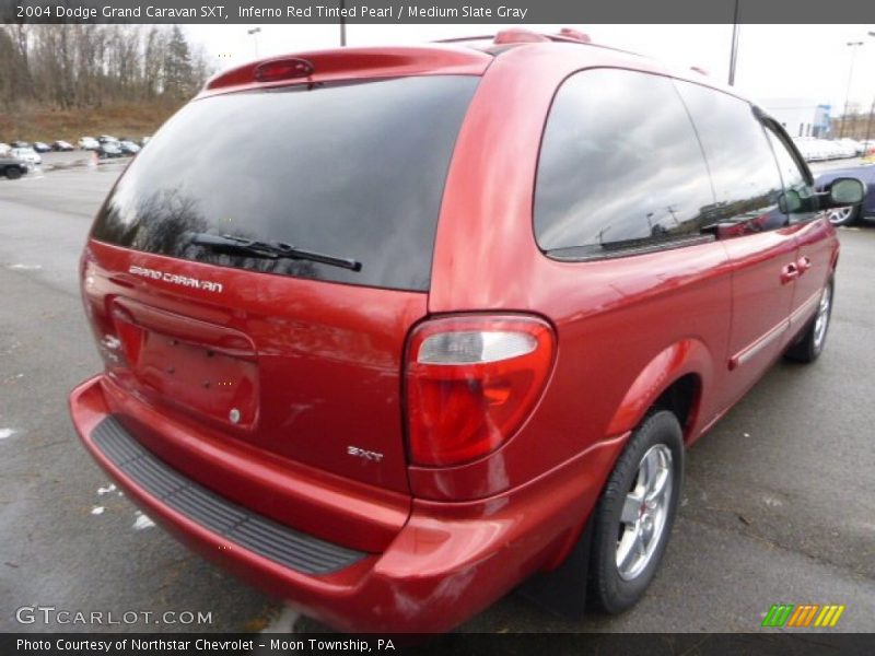 Inferno Red Tinted Pearl / Medium Slate Gray 2004 Dodge Grand Caravan SXT