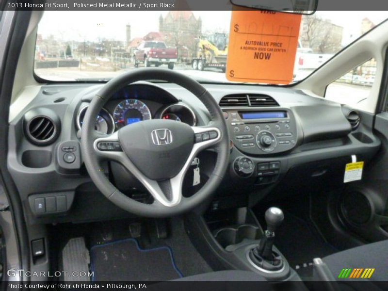 Polished Metal Metallic / Sport Black 2013 Honda Fit Sport