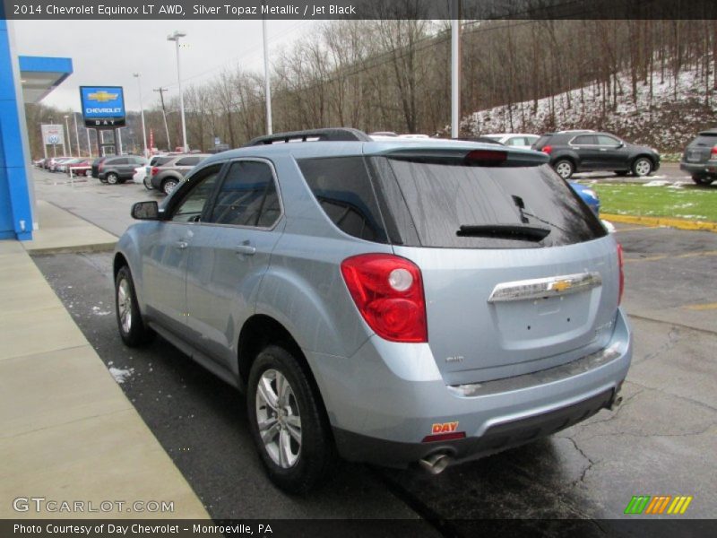 Silver Topaz Metallic / Jet Black 2014 Chevrolet Equinox LT AWD