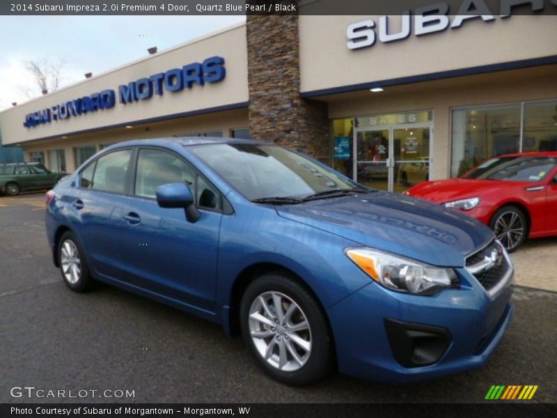 Quartz Blue Pearl / Black 2014 Subaru Impreza 2.0i Premium 4 Door