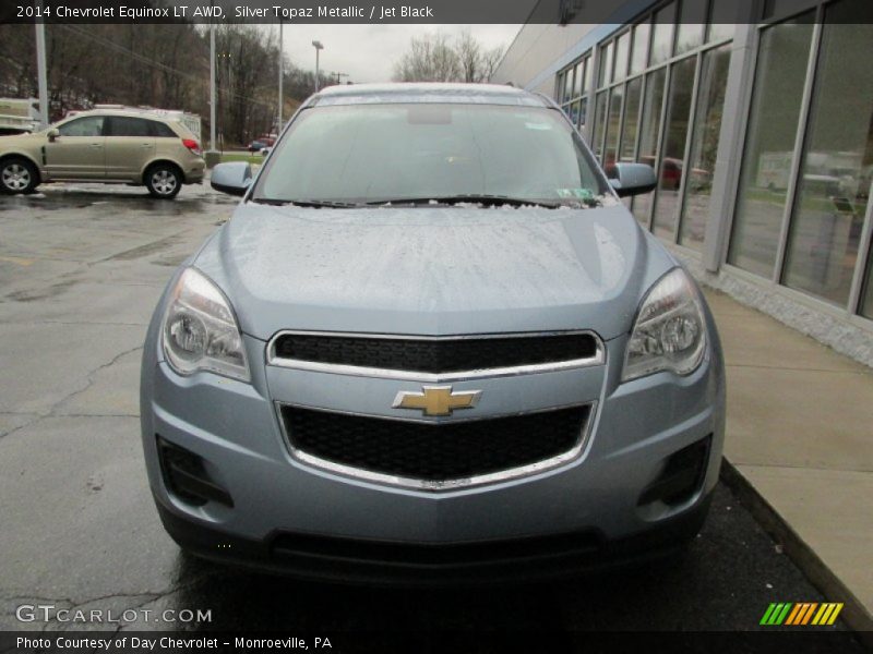 Silver Topaz Metallic / Jet Black 2014 Chevrolet Equinox LT AWD