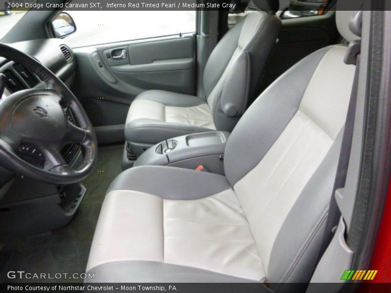 Inferno Red Tinted Pearl / Medium Slate Gray 2004 Dodge Grand Caravan SXT