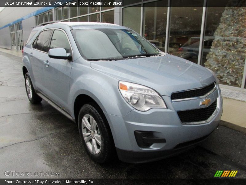 Silver Topaz Metallic / Jet Black 2014 Chevrolet Equinox LT AWD