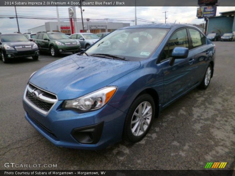 Quartz Blue Pearl / Black 2014 Subaru Impreza 2.0i Premium 4 Door