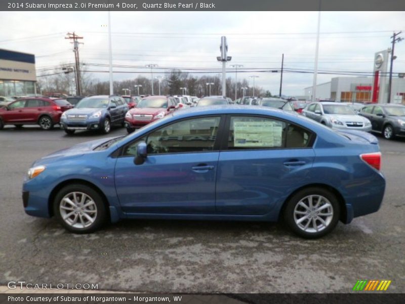 Quartz Blue Pearl / Black 2014 Subaru Impreza 2.0i Premium 4 Door