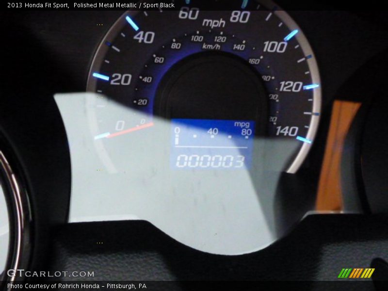 Polished Metal Metallic / Sport Black 2013 Honda Fit Sport