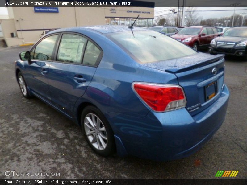 Quartz Blue Pearl / Black 2014 Subaru Impreza 2.0i Premium 4 Door