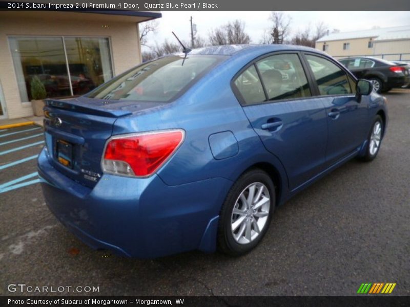 Quartz Blue Pearl / Black 2014 Subaru Impreza 2.0i Premium 4 Door