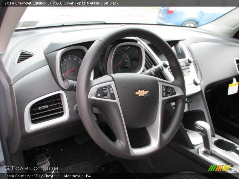 Silver Topaz Metallic / Jet Black 2014 Chevrolet Equinox LT AWD