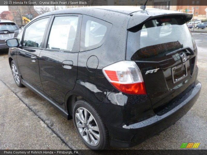 Crystal Black Pearl / Sport Black 2013 Honda Fit Sport