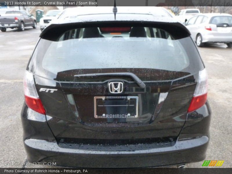 Crystal Black Pearl / Sport Black 2013 Honda Fit Sport