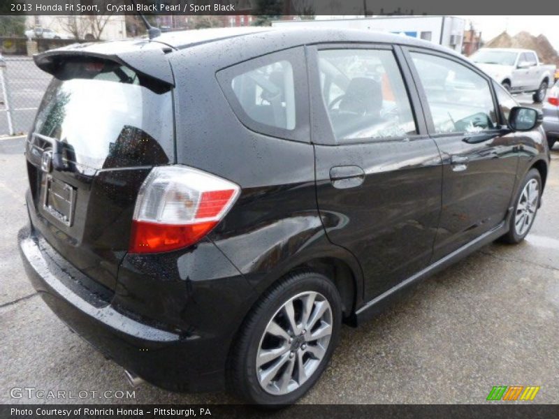 Crystal Black Pearl / Sport Black 2013 Honda Fit Sport